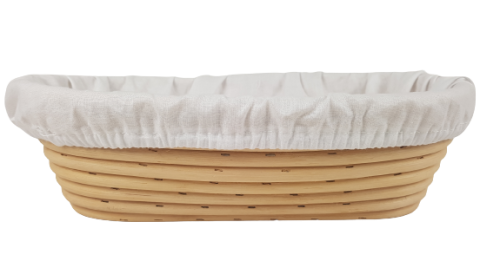 Koszyk do garowania chleba 28x15 cm rattan 0,75 kg + pokrowiec