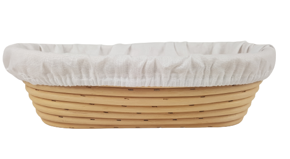 Koszyk do garowania chleba 28x15 cm rattan 0,75 kg + pokrowiec