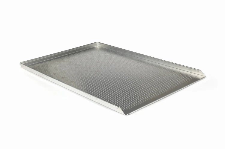 Blacha piekarnicza 3 ranty perforowana 98x58 cm aluminium 1,5 mm