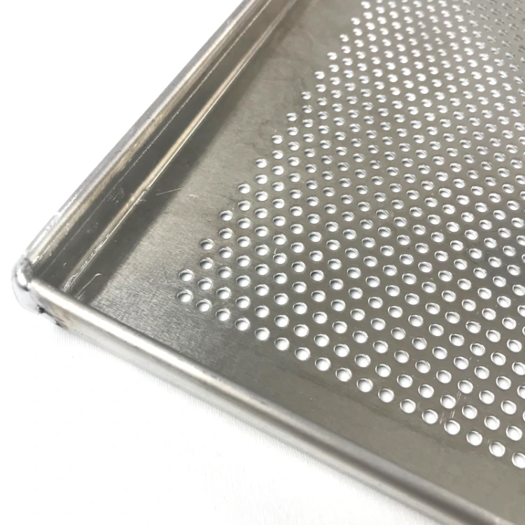 Blacha piekarnicza 4 ranty perforowana 98x58 cm aluminium gr. 1,5mm