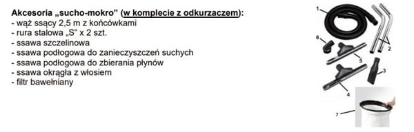 Akcesoria sucho-mokro AS-590 IK CBM