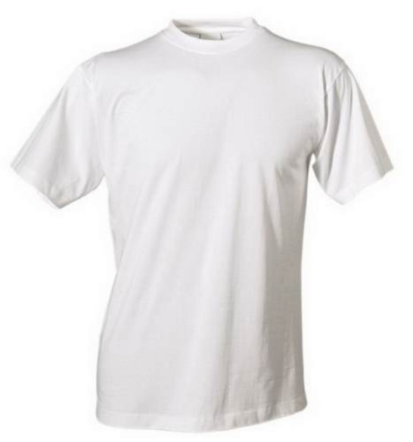 Koszulka T-shirt biała z krótkim rękawem bawełna