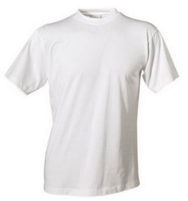 Koszulka T-shirt biała z krótkim rękawem bawełna