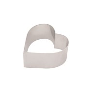 Rant cukierniczy serce 11 cm, h 6 cm aluminium