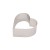 Rant cukierniczy serce 11 cm, h 6 cm aluminium