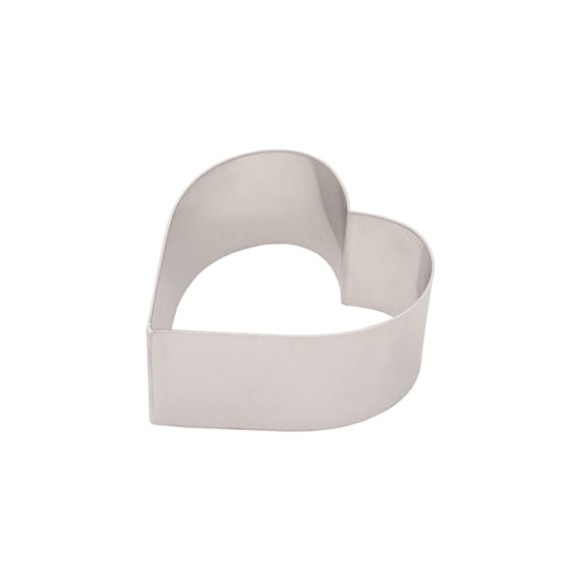 Rant cukierniczy serce 11 cm, h 6 cm aluminium