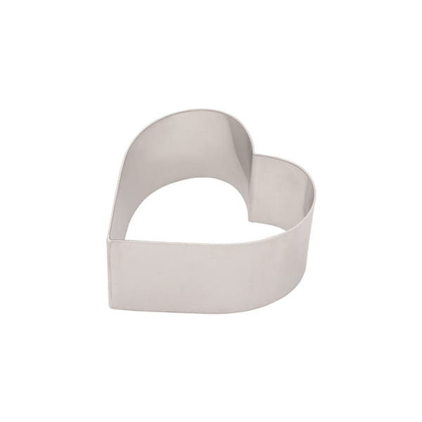 Rant cukierniczy serce 11 cm, h 6 cm aluminium