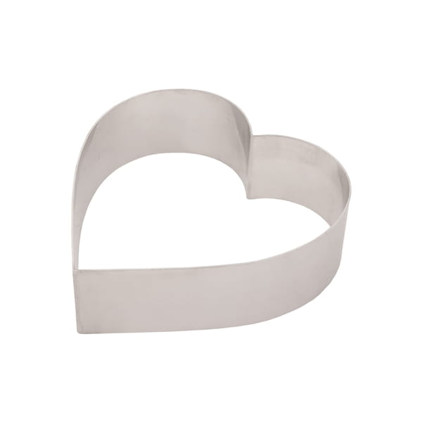 Rant cukierniczy serce 14,5 cm h 6 cm aluminium