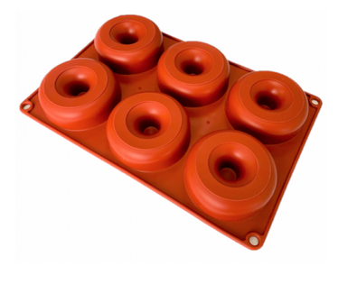 Forma silikonowa DONUT 6 gniazd śr. 85 mm, h 30 mm