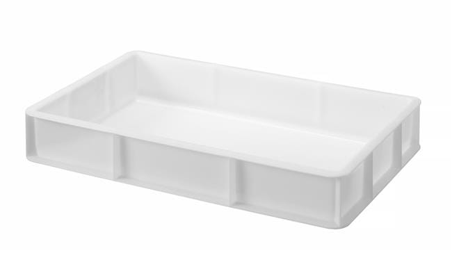 Pojemnik na ciasto na pizzę GN 1/1, biały, 530x325x(H)90mm