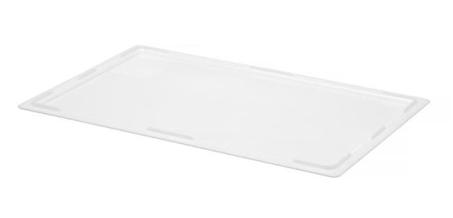 Pokrywa do pojemnika na ciasto na pizzę GN 1/1, biały, 530x325x(H)20mm