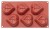 Forma silikonowa SERCE 3D 6 gniazd 72x76,5mm, h 29mm