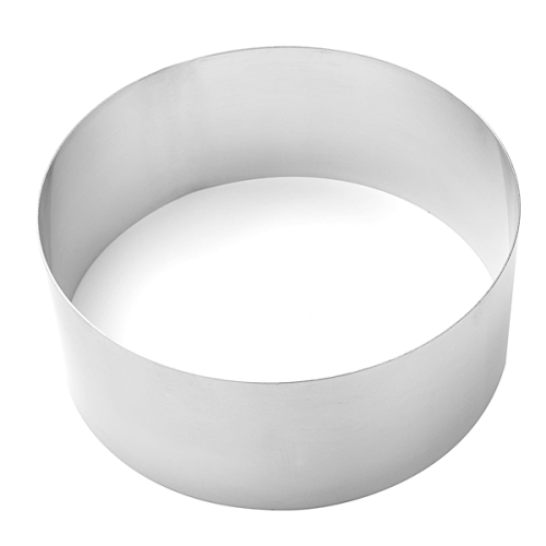Rant cukierniczy okrągły śr. 25 cm, H 8 cm aluminium