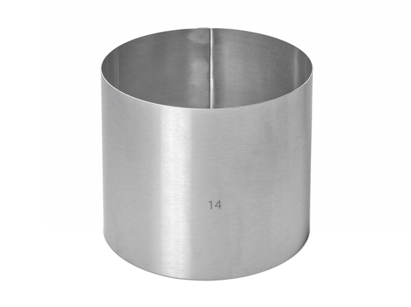 Rant cukierniczy okrągły śr. 14 cm h 12 cm STAL NIERDZEWNA
