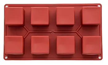 Forma silikonowa 8 kwadratów 50x50 h 50 mm