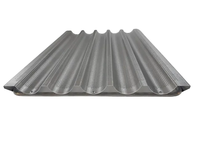 Blacha bagietkowa 60×40 cm – 5 muld, aluminium perforowane