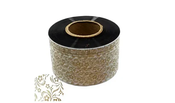 Folia rantowa 6 cm nadruk kwiaty 100 m