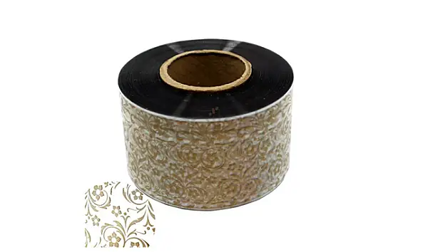 Folia rantowa 6 cm nadruk kwiaty 100 m