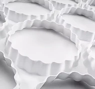 Szablon do ciastek 57,5x39 cm koło falowane śr. 9 cm Thermohauser 47501