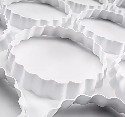 Szablon do ciastek 57,5x39 cm koło falowane śr. 9 cm Thermohauser 47501