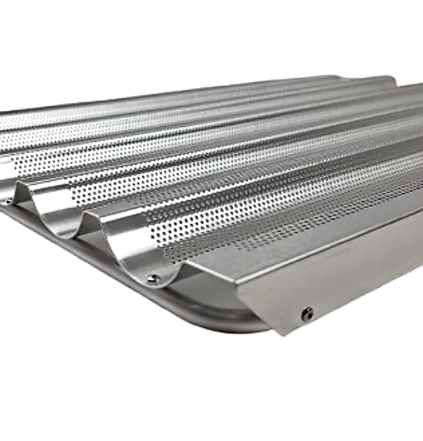 Blacha bagietkowa 60×40 cm – 5 muld, aluminium perforowane