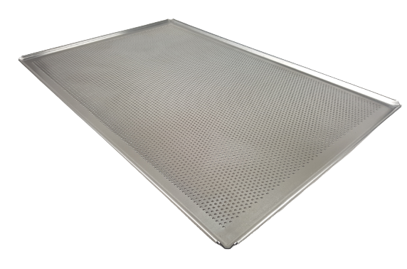 Blacha piekarnicza 4 ranty podgięte perforowana GN 1/1 aluminium gr. 1,5mm
