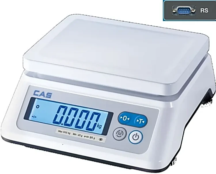Waga elektroniczna CAS SWN 6 kg LCD RS232