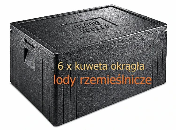Pojemnik termoizolacyjny 6 x lody rzemieślnicze 80l Thermohauser 37682