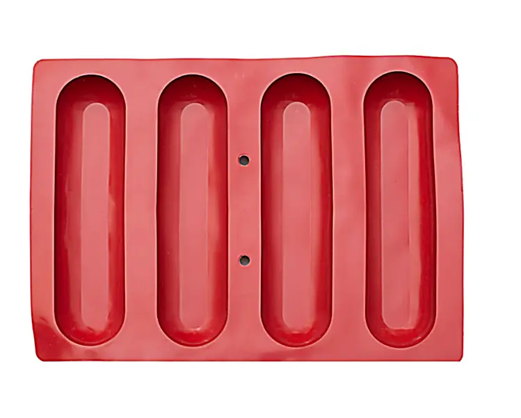 Forma silikonowa Hot-dog 4 gniazda 65x260 h 30 mm