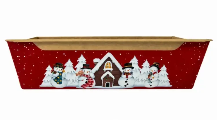 Forma do pieczenia Bałwanki czerwona 180×80×55 mm