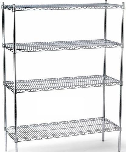 Regał chromowany głęb. 46 x dł. 61 x h 200 cm
