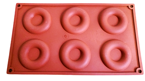 Forma silikonowa Pół-oponka 6 gniazd śr.70x30 h 8 mm