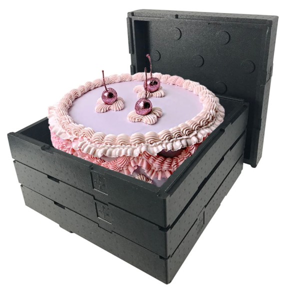Pojemnik termoizolacyjny składany na tort 50x50x31,6 cm (zdjęcie poglądowe)