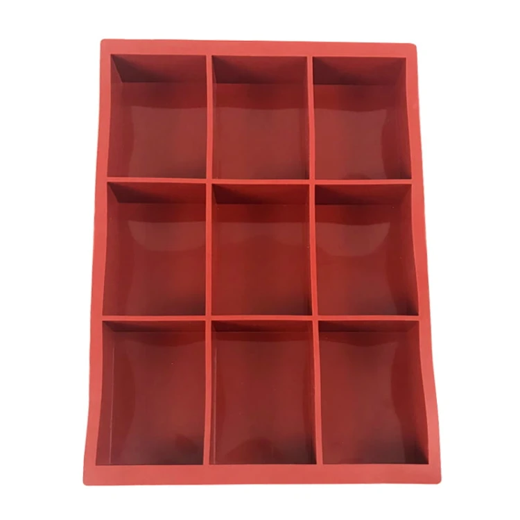 Forma silikonowa 9 prostokątów 90x60 h 30 mm