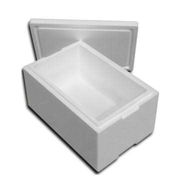 Pojemnik styropianowy 58x38x28,5 cm 31l zestaw 30szt.