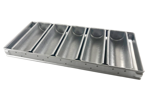 Zestaw 5 form do makowca 25×7,5×6 cm AluSteel
