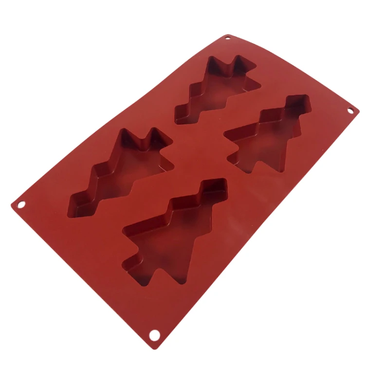 Forma silikonowa CHOINKA 4 gniazda h 20 mm