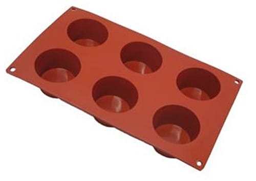 Forma silikonowa CYLINDER 6 gniazd śr. 65 h 40 mm