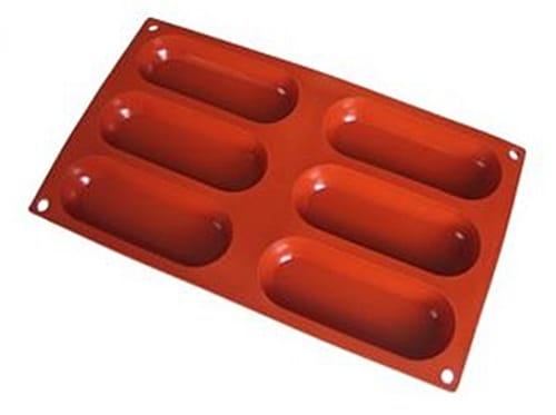 Forma silikonowa 6 gniazd 125x45 mm h 18 mm