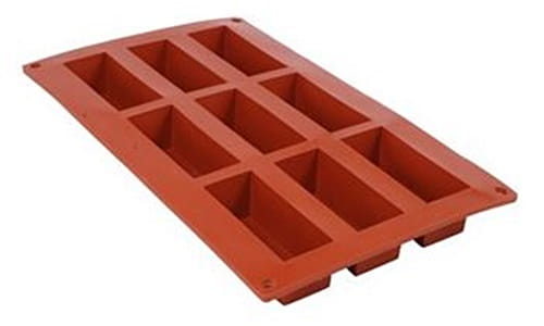 Forma silikonowa 9 prostokątów 80x30 mm, h 30 mm