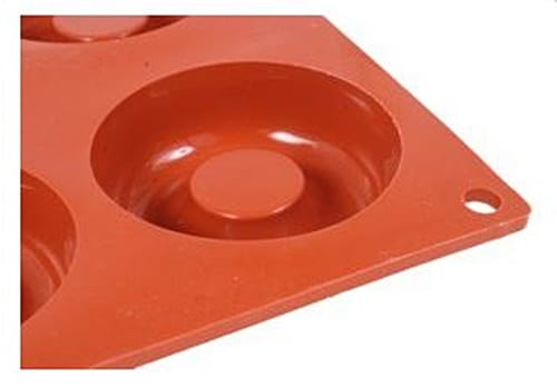 Forma silikonowa PÓŁ-OPONKA 8 gniazd śr. 65 mm, h 21 mm
