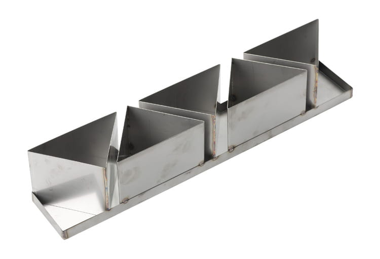 Zestaw do wypieku chleba dł. 60 cm, 5 form trójkąt Zbójnicki 15 x 12cm h10 cm stal nierdzewna