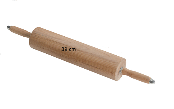 Wałek cukierniczy drewniany na łożyskach 39 cm