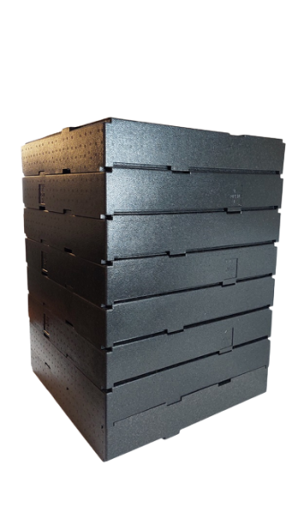 Pojemnik termoizolacyjny składany na tort 50x50x69,6 cm