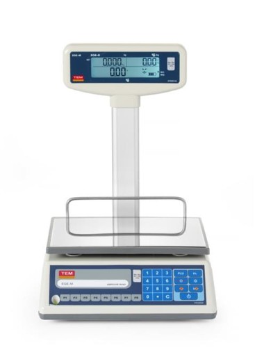 Waga kalkulacyjna LCD z wysięgnikiem i legalizacją, 15 kg, 325x377x(H)394mm