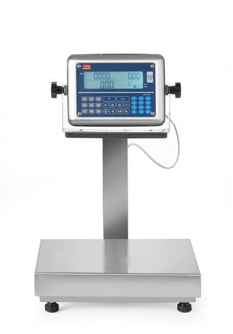 Waga platformowa LCD z wysięgnikiem i z legalizacją, 60 kg, 342x386x(H)534 mm