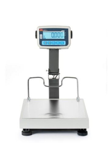 Waga platformowa LCD ze składanym wysięgnikiem i z legalizacją, 60 kg, 350x400x(H)522 mm