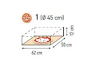 Piec do pizzy Basic 1/50 VETRO 1-komorowy