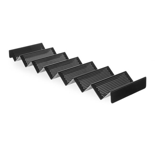Ekspozytor do kanapek perforowany czarny 580x170x(H)40mm