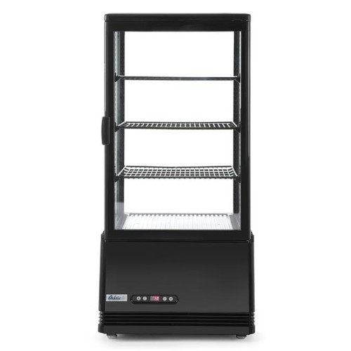 Witryna chłodnicza nastawna 78l Arktic czarny 452x406x(H)966mm